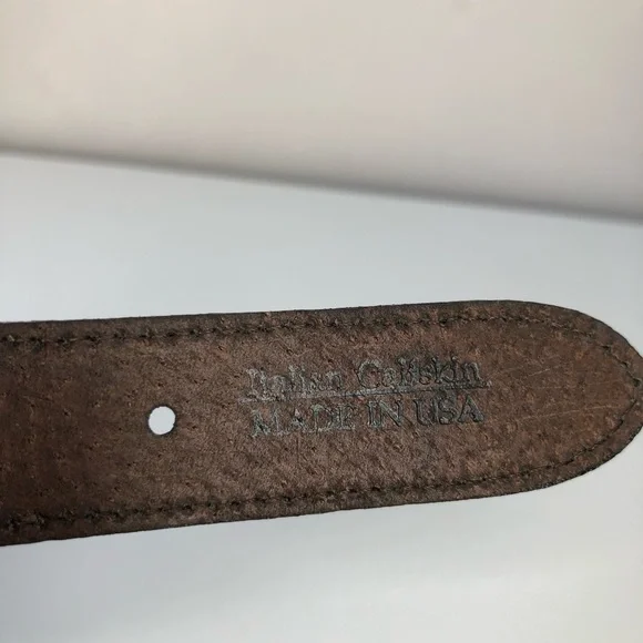 Vintage Brown Leather Tortoise WCM Henri Bendel Belt S Vintage Brown Leather Tortoise WCM Henri Bendel Belt S Belts main image 3